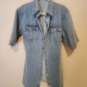 Gigi & Ella Denim Mini-Dress with Short Sleeves, New W/o Tags, Never Worn Size 8